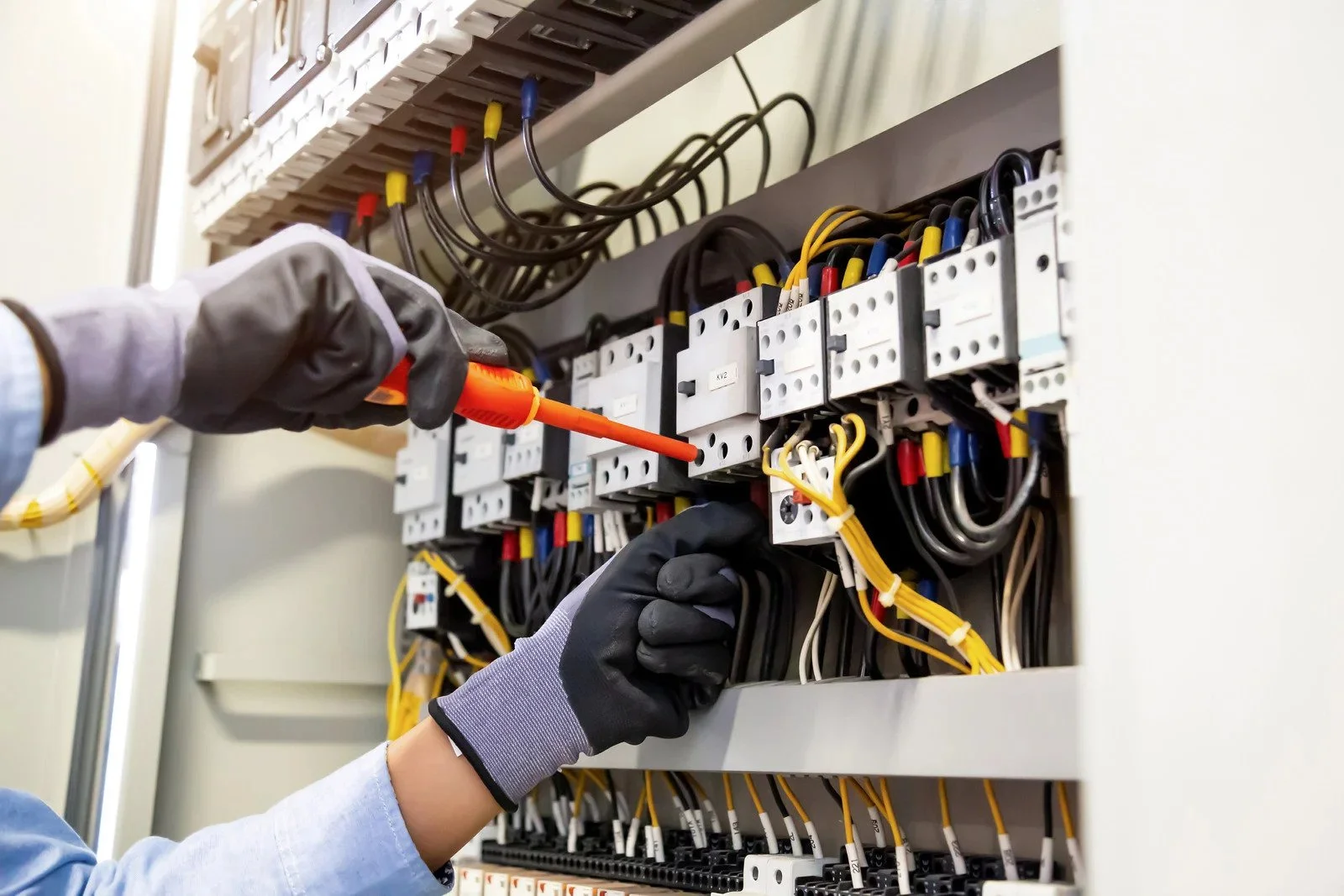 Electrical wiring upgrades during a home renovation