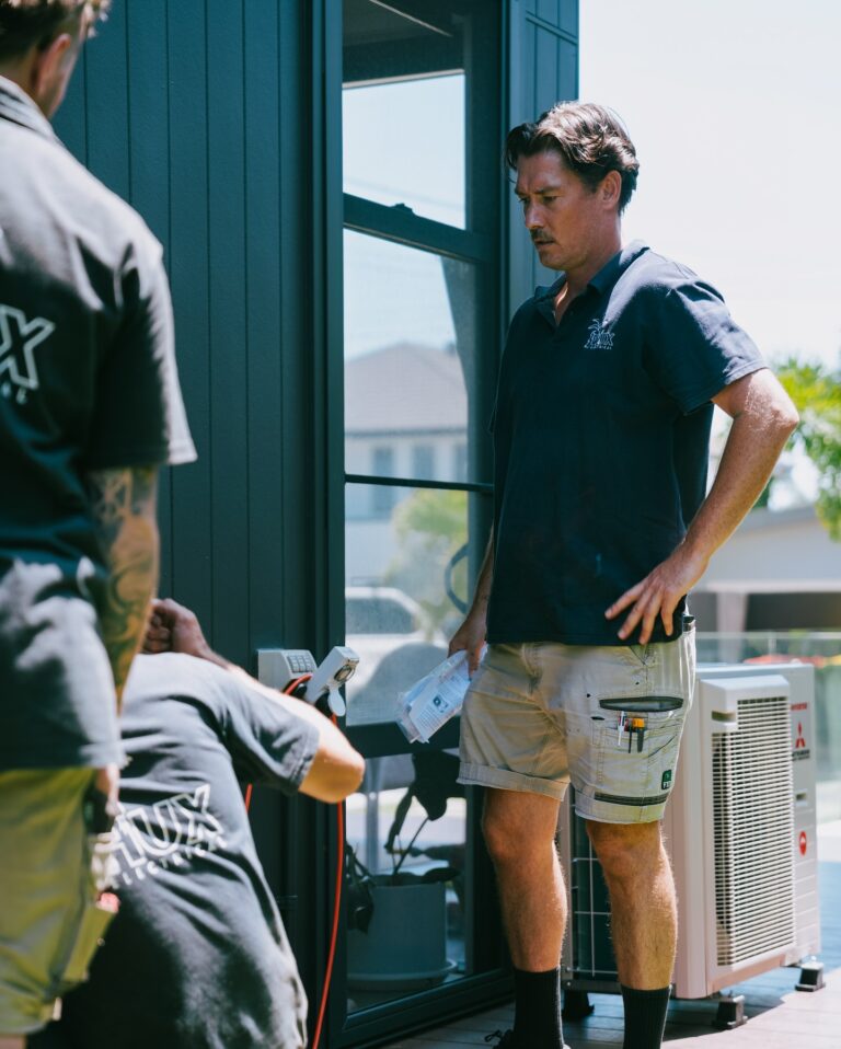 HUX Electrical team on a residential job on the Southern Gold Coast