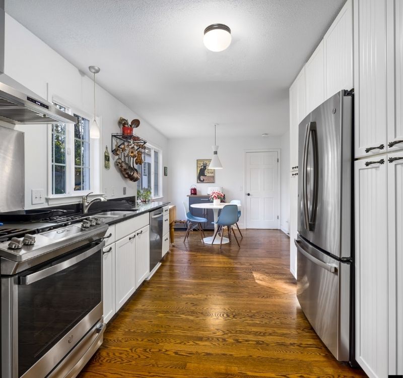 Kitchen appliances connected by a licensed electrician