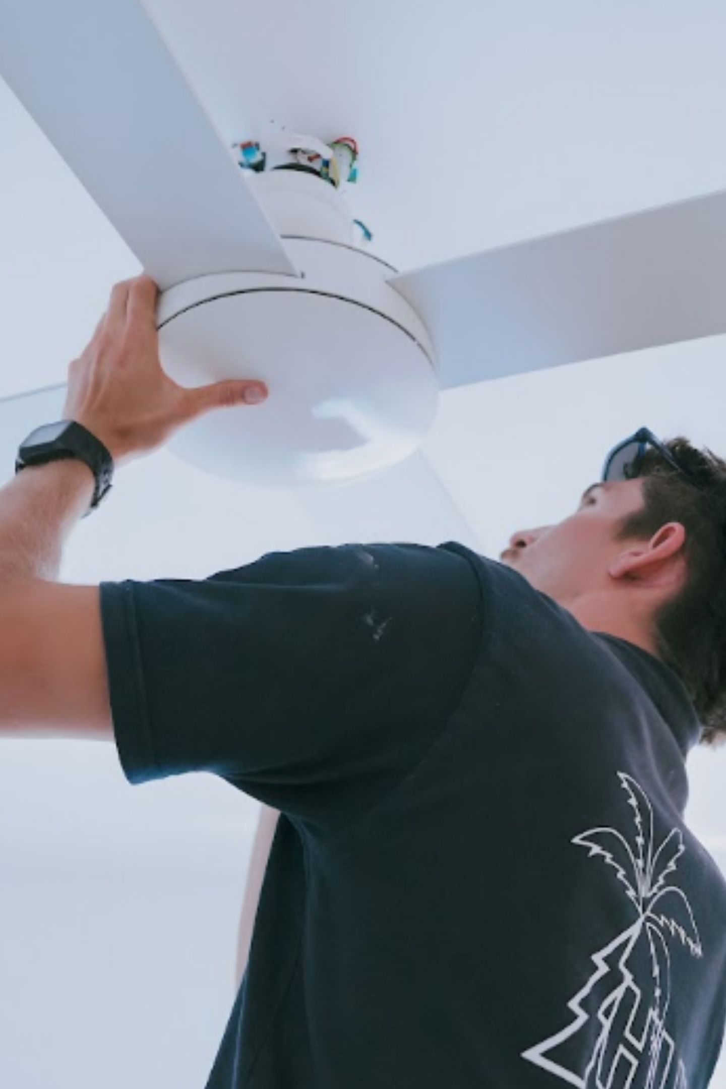 Ceiling fan and ventilation installation by HUX Electrical