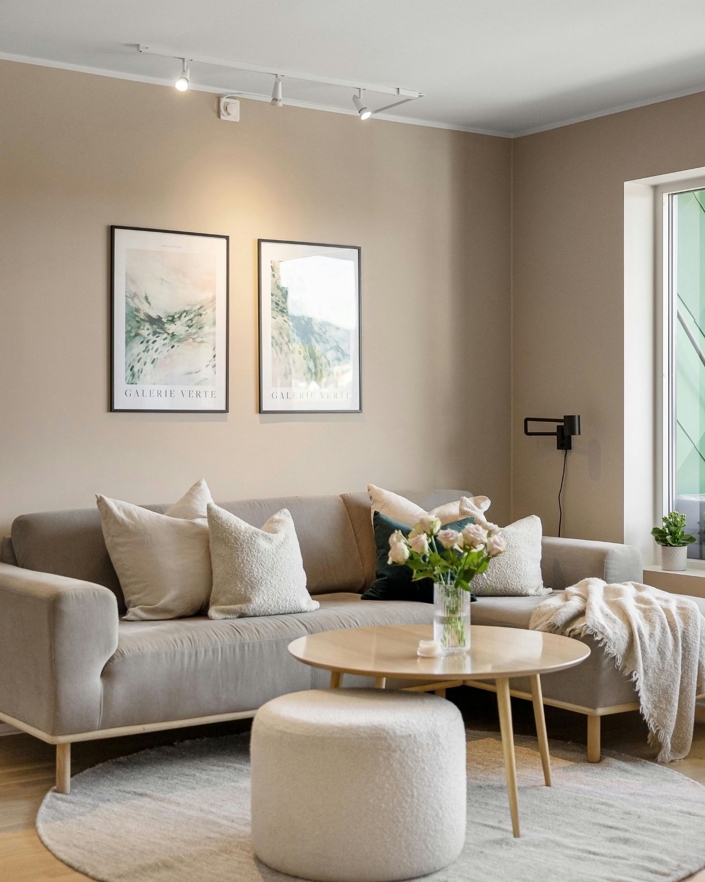 Strata unit living room with electrical maintained by HUX Electrical